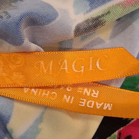 Magic sz M colorful A line dress with fringed bottom - Picture 8 of 9